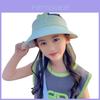 Ice Silk Cartoon Bear Kids Sun Hat With Wide Brim For Summer Outdoor Sun Protection