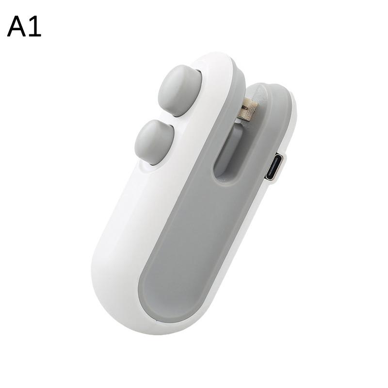 

1 шт. Запаиватель перезаряжаемый 2 в 1, запайщик пакетов, пакет для хранения, пластиковая упаковка, запайщик для закусок, ручной запаиватель для продуктов