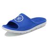 Li Ning Wade Slide Lightweight Shock Absorbing Breathable Rubber Sole EVA Silent Slide Sandals Men Sandals Blue ABTL001-1
