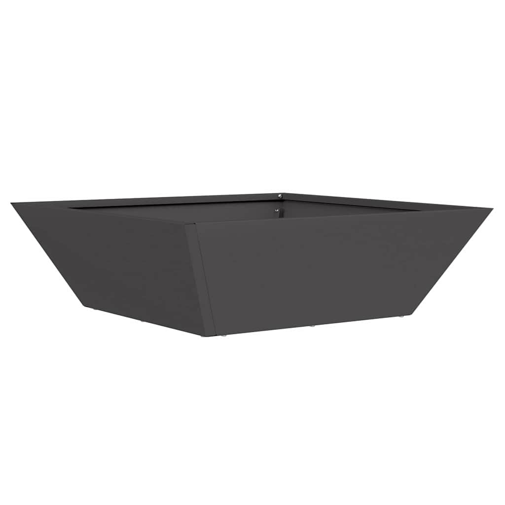 Garden Planter Black 50 X 50 X 15 Cm Cold Rolled Steel