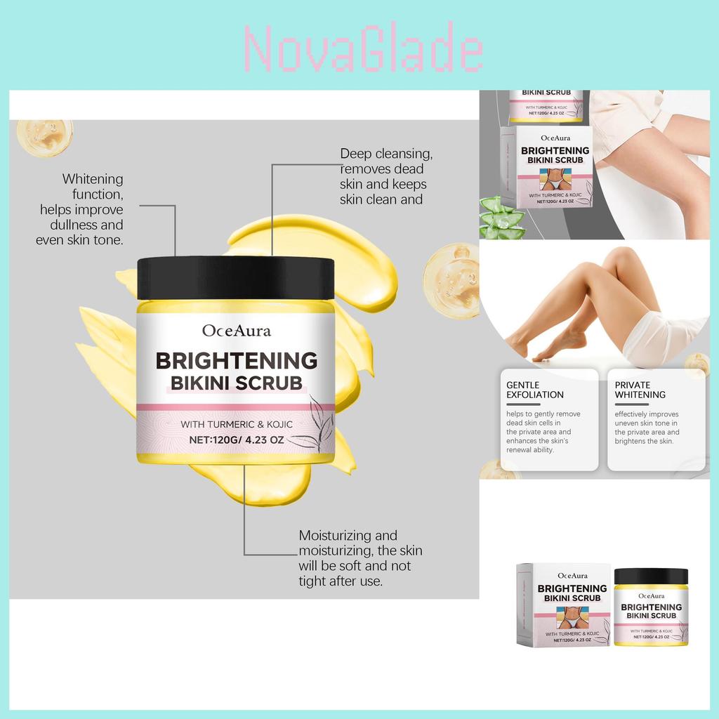 Oceaura Gentle Body Scrub For Smooth Silky Skin Hydrating Exfoliating Formula 120g