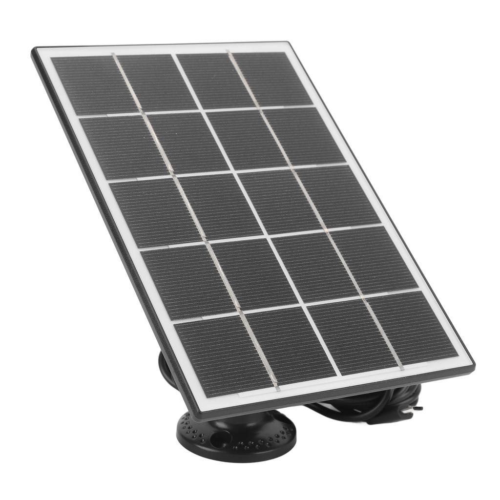 Camera Solar Charging Panel with Bracket 3W 5V Monocrystalline Silicon Type C Security Camera Solar Panel for   Devices