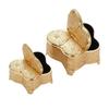 Elegant Zinc Alloy Jewelry Box With Butterfly Pattern For Weddings And Gifts