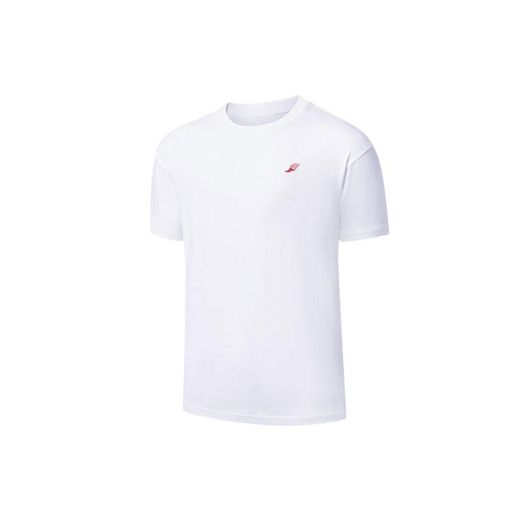 Saucony T Shirts Men s White Crew Neck Moderate Straight Fit SC2239065-1 L