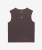 RRIG Uni Salt-Washed Pigment Sorona Sleeveless T-Shirt_Br R1Ts3103