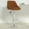 Vidaxl Bar Stool, Brown, Upholstered In Velvet