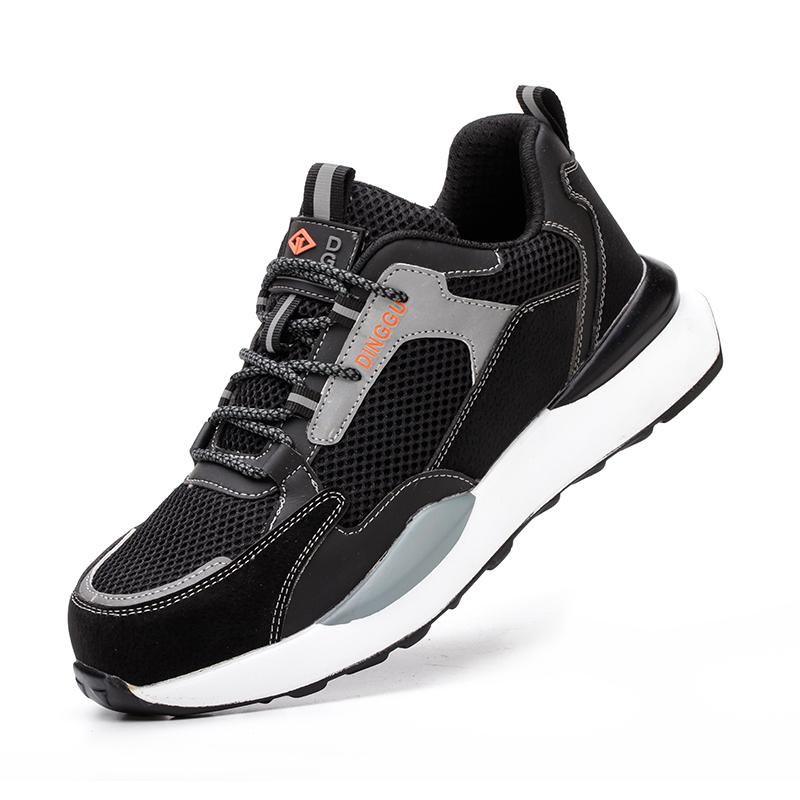 

Новые летние дышащие мужские защитные рабочие кроссовки, противопрокольные, для улицы, неразрушимые, с защитным стальным носком, мужская обувь 38