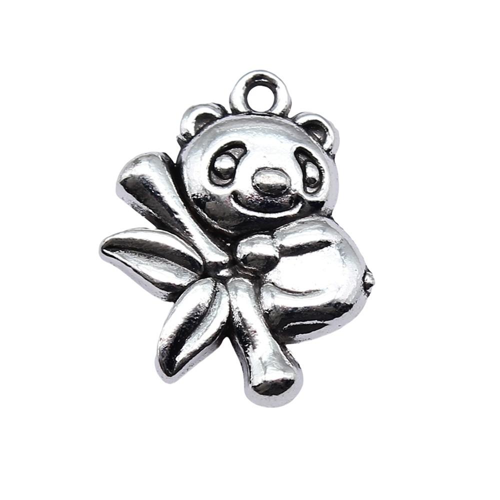 Bear Pendants Metal Animal Charms Panda For DIY Bracelet Necklace Earrings Accessories