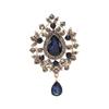 Water Drop Brooch, High-end Women's Luxury Crystal Brooch, Fashionable and Elegant Brooch