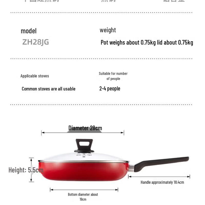 

COOKER KING Non-Stick Frying Pan with Lid