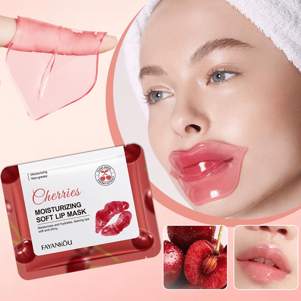 1PC Cherry Moisturizing Soft Lip Mask, Moisturizing And Hydrating The Lips, Crystal Lip Mask,Smooth