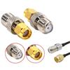 2pcs/Group SMA Male Turn F Female Copper RF Conversion Head Smaj/FK SMA Internal Thread Inner Needle Turn F External Thread Inn
