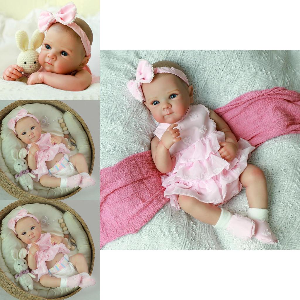 Silicone Doll 18in Realistic Character With Gift For Kids Holiday Play