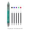 6 in 1 Multifunctional Pen 0.7 mm Ballpoint Pen 5 Colors and 0.5 mm Mechanical Pencil in One Pen for School Office Supplies