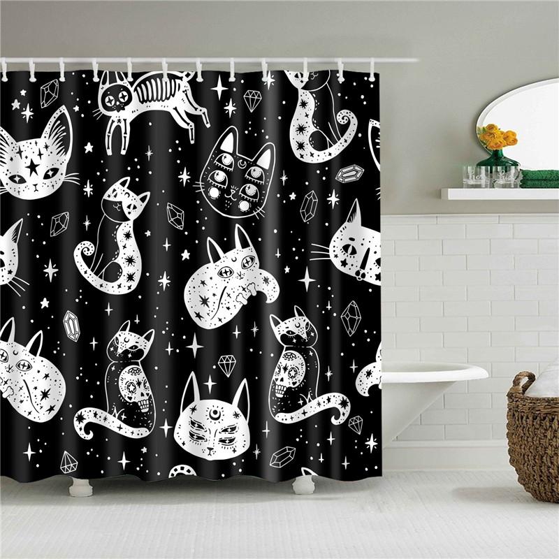 Animals Octopus Wolf Lion Seahorse Turtle Shower Curtains Bathroom Curtain Frabic Waterproof Polyester Bathroom Curtain Hooks
