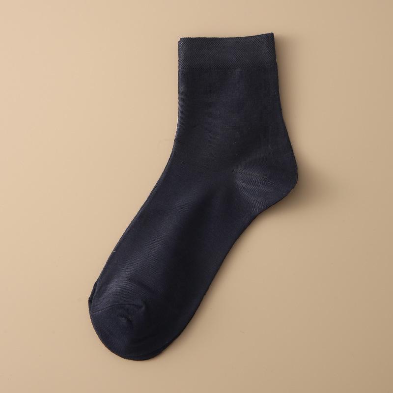 

Чоловічі шкарпетки високої труби однотонні - Дихаючі, з високою посадкою, Ділові довгі шкарпетки для осені та зими One Size