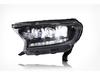2016-2020 Everest Headlight Assembly: LED Sequential Turn Signal & Daytime Running Light Lens for Ranger