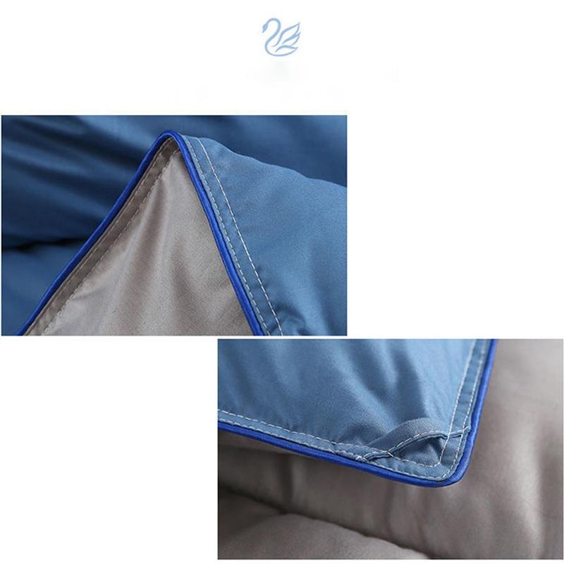 Winter White Goose Down Duvet Thickened Warmth Double Quilt Single Dormitory Quilt Large Soft and Comfortable Duvet