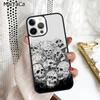 Gothic Fashion Skull Phone Case Cover For iPhone 17 Air 16 16e 15 plus 11 12 13 14 pro max shell coque