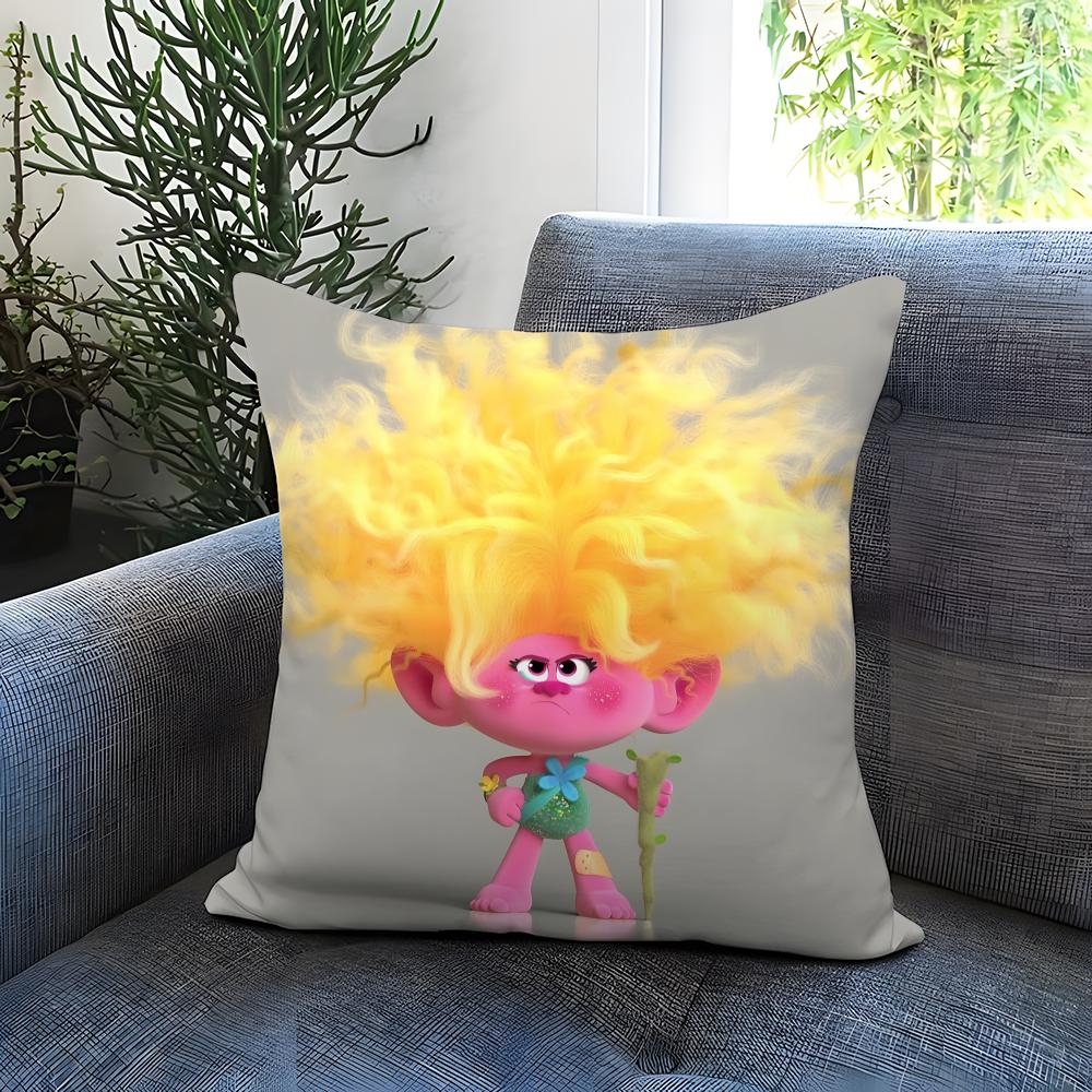 Anime Trolls Kuddfodral Bekvämt Vändbart Kuddfodral Perfekt för Bil Soffa Sovrum & Mer