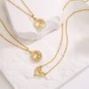 HECHENG,Mother's Day Mama Letter Pendant Necklace For Women,Stainless steel  Chain Choker Personality Zircon New Gifts