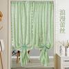 French-style Romantic Lace Blinds, No-drill Velcro Closure, Bedroom/balcony Privacy Curtains