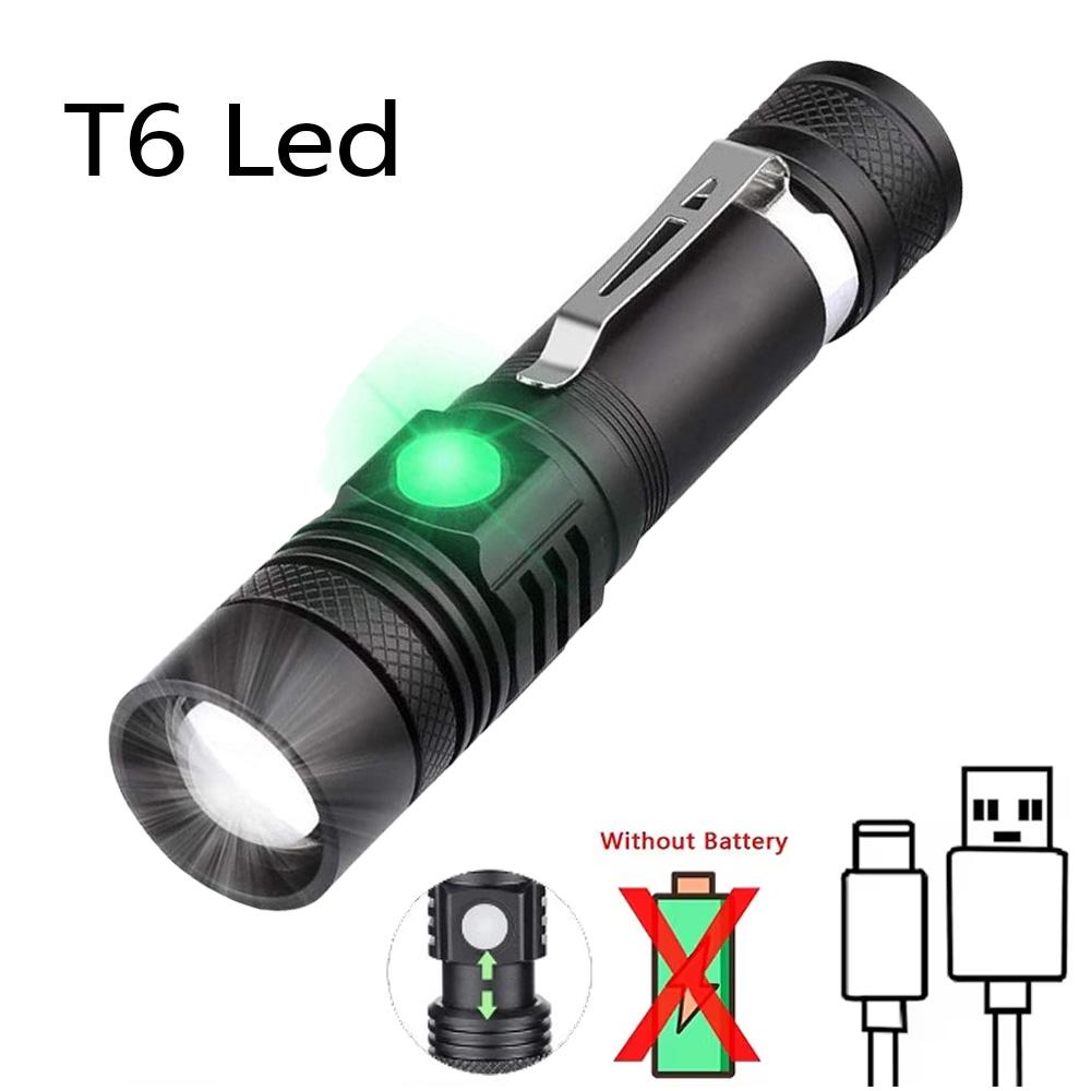 Super Bright LED Flashlights High Lumens Rechargeable Zoom Torch Waterproof Flash Light 5Modes Powerful Camping Hiking Lantern