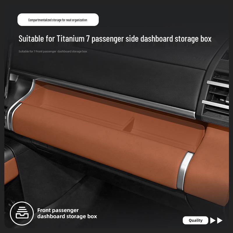 Titanium Dashboard Storage Box for Equation Leopard 25 - 7 Passenger Model Dusk Orange