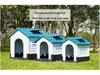 Four Seasons Universal Outdoor Dog House: Breathable, Rainproof Pet Nest for Medium & Large Dogs