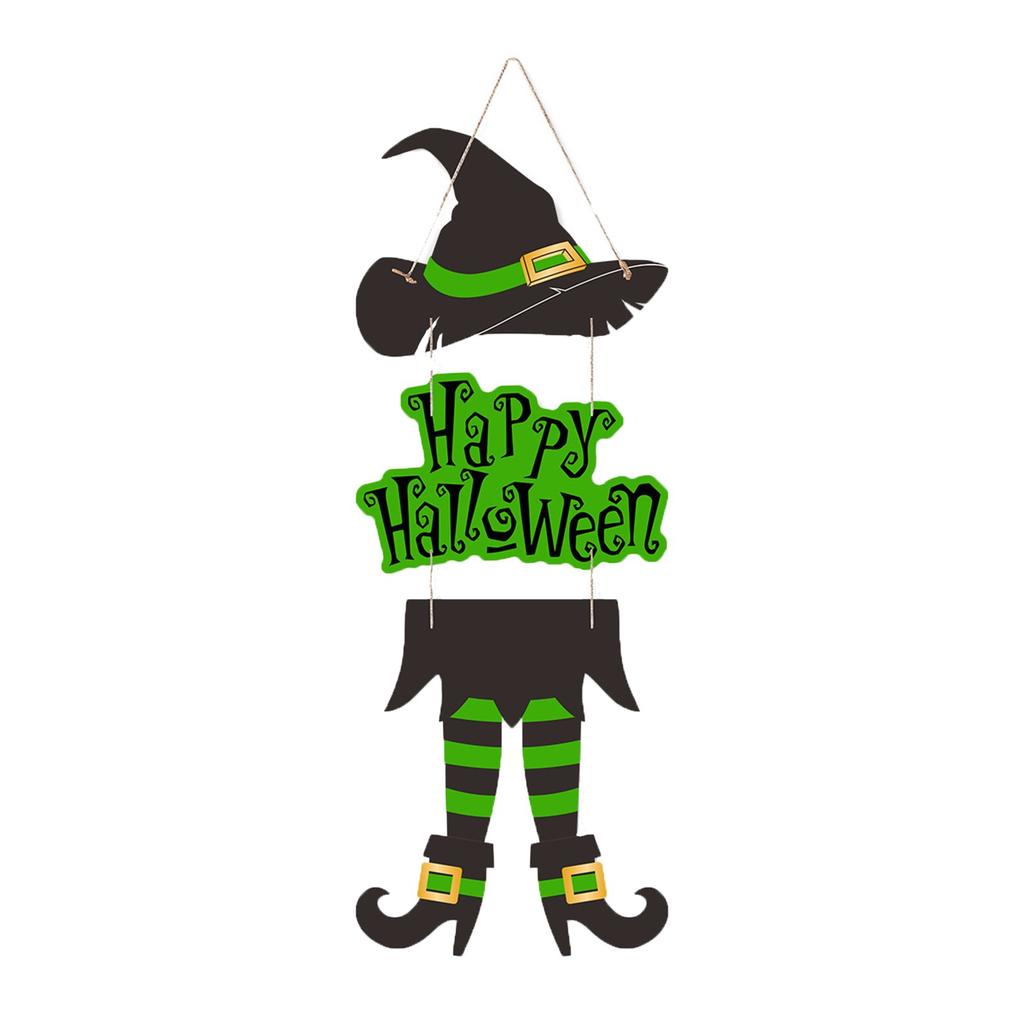 Halloween Witch Legs Witch Hat Door Hanging Festival Party Hemp Rope Tag Paper Pendant