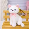 PP Cotton Small Cat Plush Keychain Lifelike Simulated Cat Plush Doll Cat Plush Bag Pendant  Friend