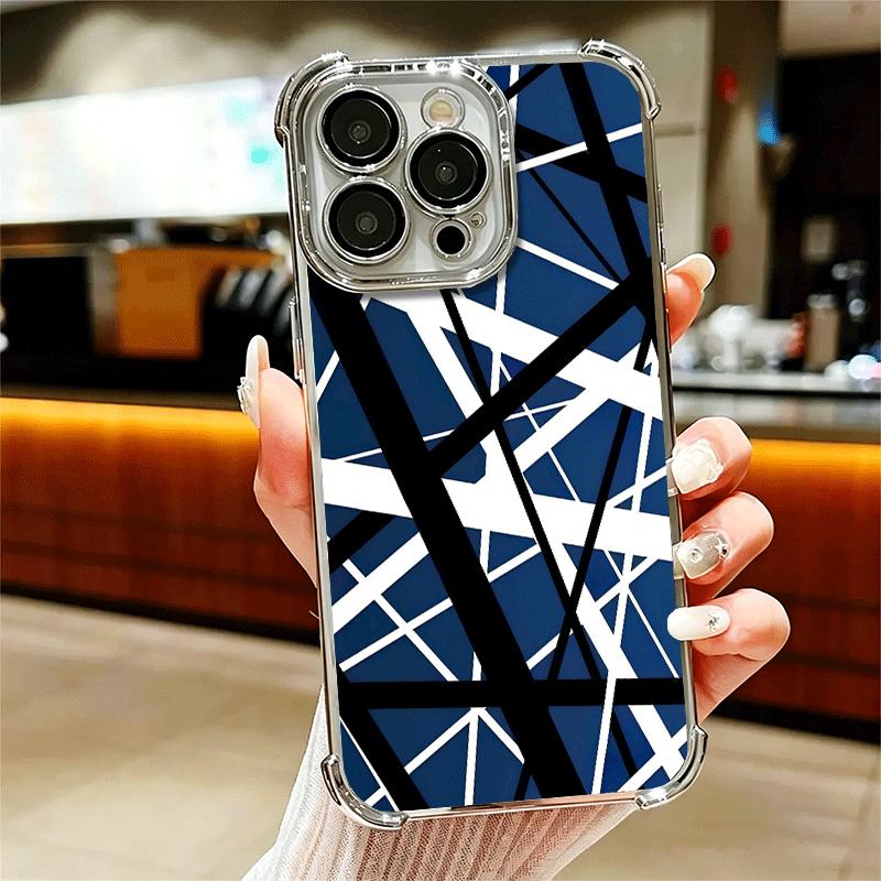 

Eddie Van Halen Graphic Guitar Plating Phone Case For Iphone 16 17 Pro Max Air 16E 14 15 Plus 12 13 Mini Anti-Fall Airabag Cover iPhone 15