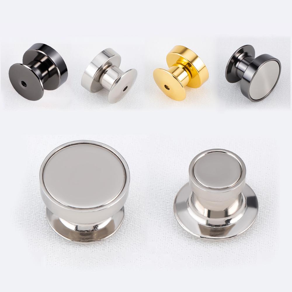 10Pcs Magnetic Clasp Brooch Locking Pin Backs Metal Pin Back Locking Pin Keepers Locking Clasp DIY Brooch Badge Jewelry Making