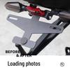 Qianjiang Sai 250/150 Rear Stainless Steel License Plate Holder, Short Tail Modification, Foldable & Thickened