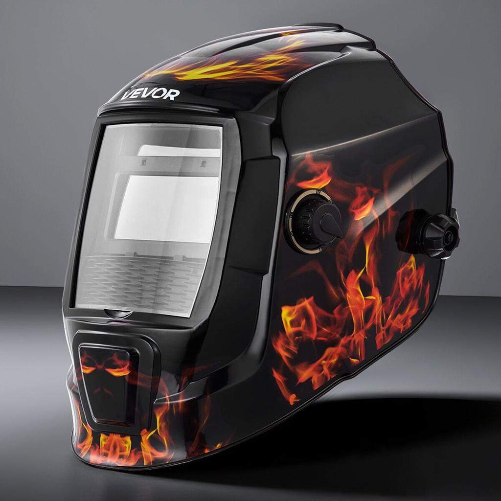 Welding Helmet Auto Darkening, 93 X 43 Mm True Color Welding Hood, Solar-Powered Welder Mask 2 Arc Sensors, Shade 4/9-13 for TIG MIG ARC Weld Grinding