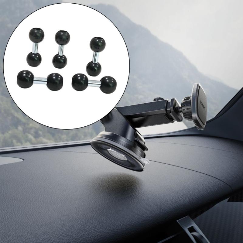Universal 17mm Ball Joint Rotate Phone Mount Double Ball Head for Multiple Angle Adjustment In Video Recording Navigation