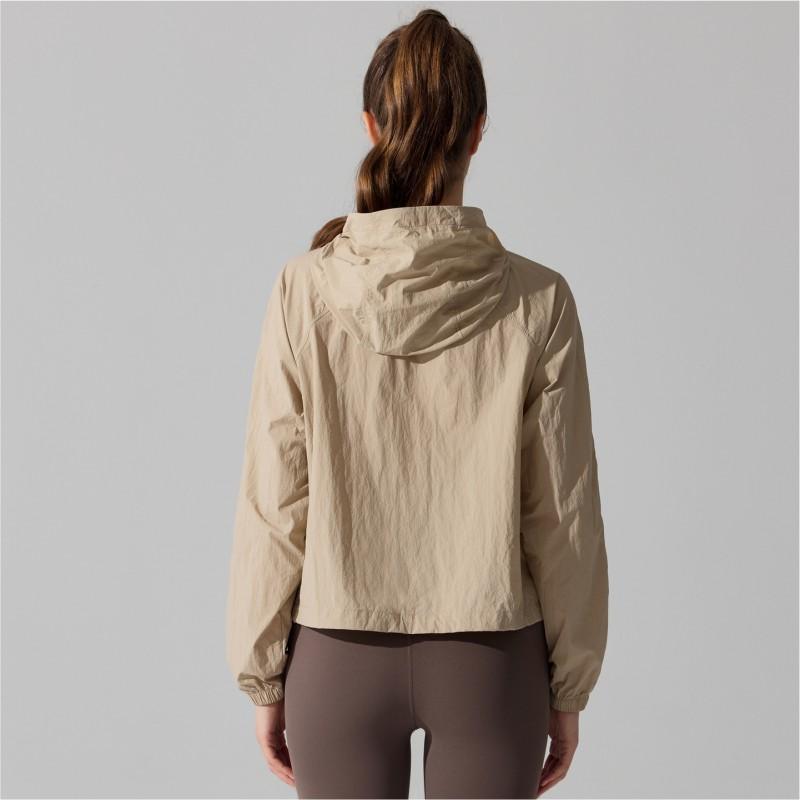 Womens Lightweight Windproof Waterproof Hooded Running Jacket UV Protection Quick Dry Sport Coat