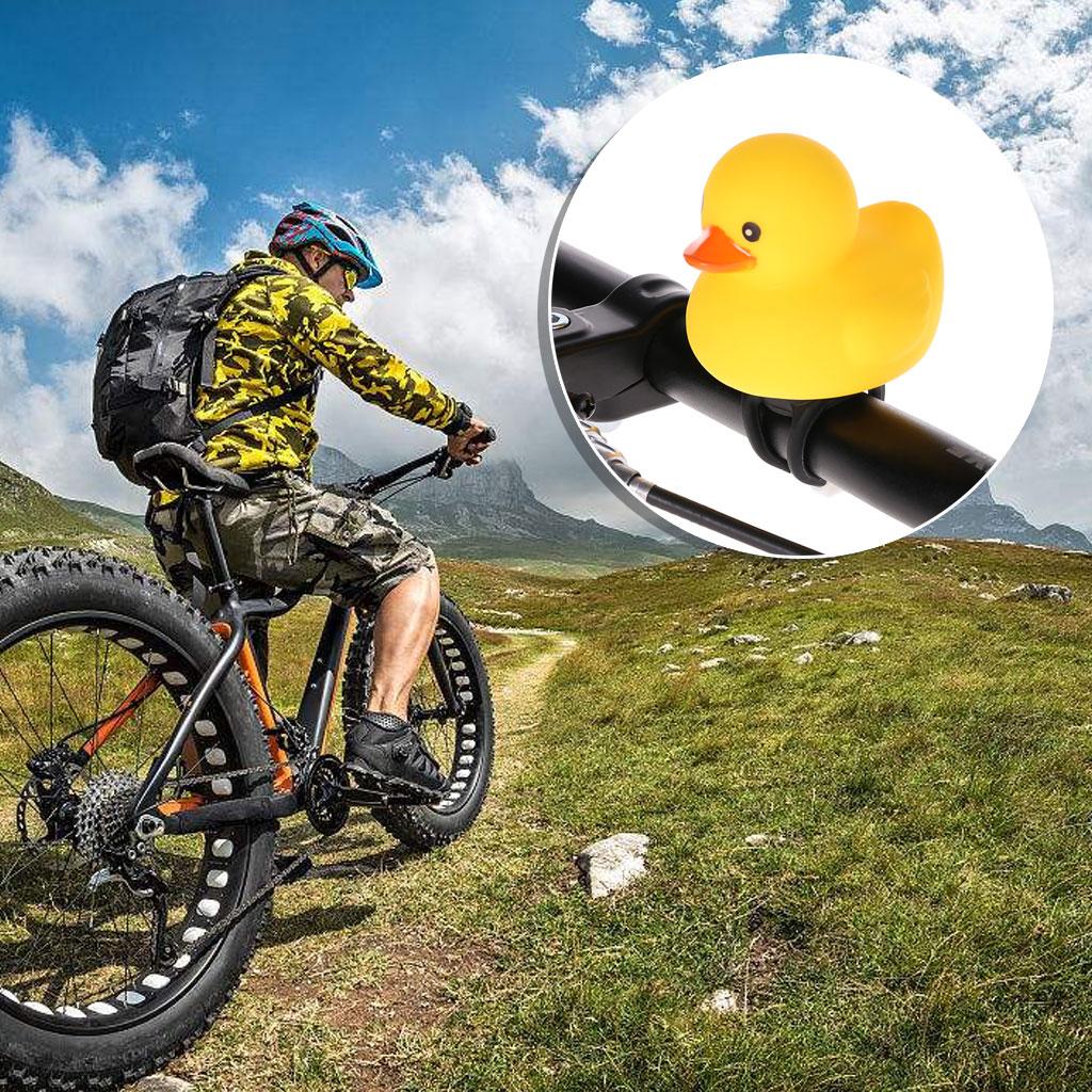 Small Yellow Duck Bicycle Bells for Head Lights Mountain Bike Handlebar Cartoon