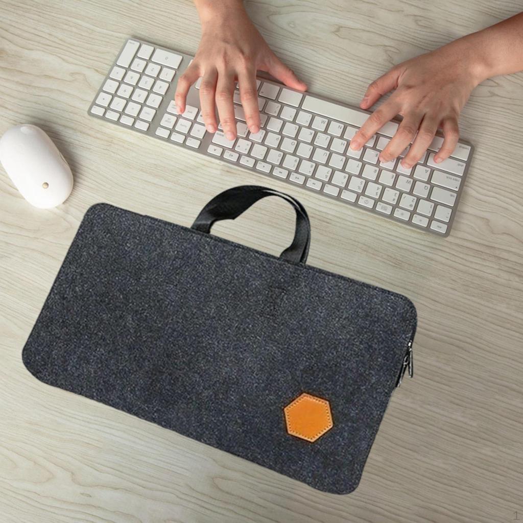 PC Keyboard Case Felt Storage Bag Dustproof Mobile Office Portable Shockproof Versatile