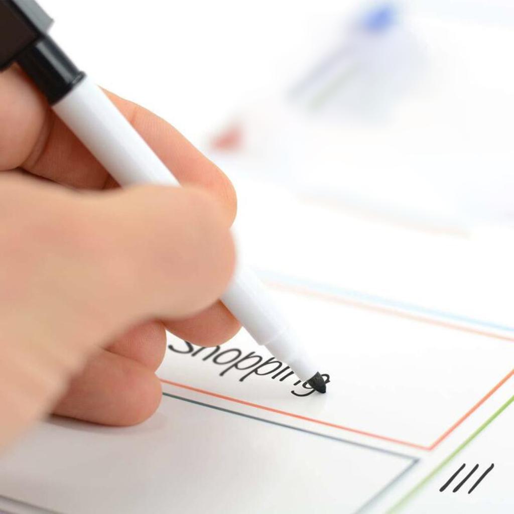 Sticker Magnétique pour Tableau de Shopping Semainier Effaçable à Sec Réfrigérateur