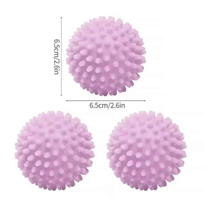 3/2/1pcs Reusable Laundry Balls PVC Dryer Ball Washing Machine Fabric Softener Clothes Cleaning Tool