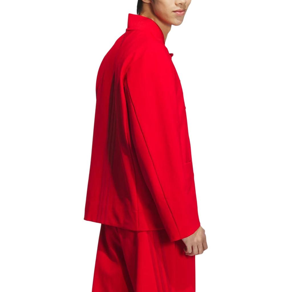 adidas Classic Striped Button Casual Jacket Unisex Tops Light-Red JE1118