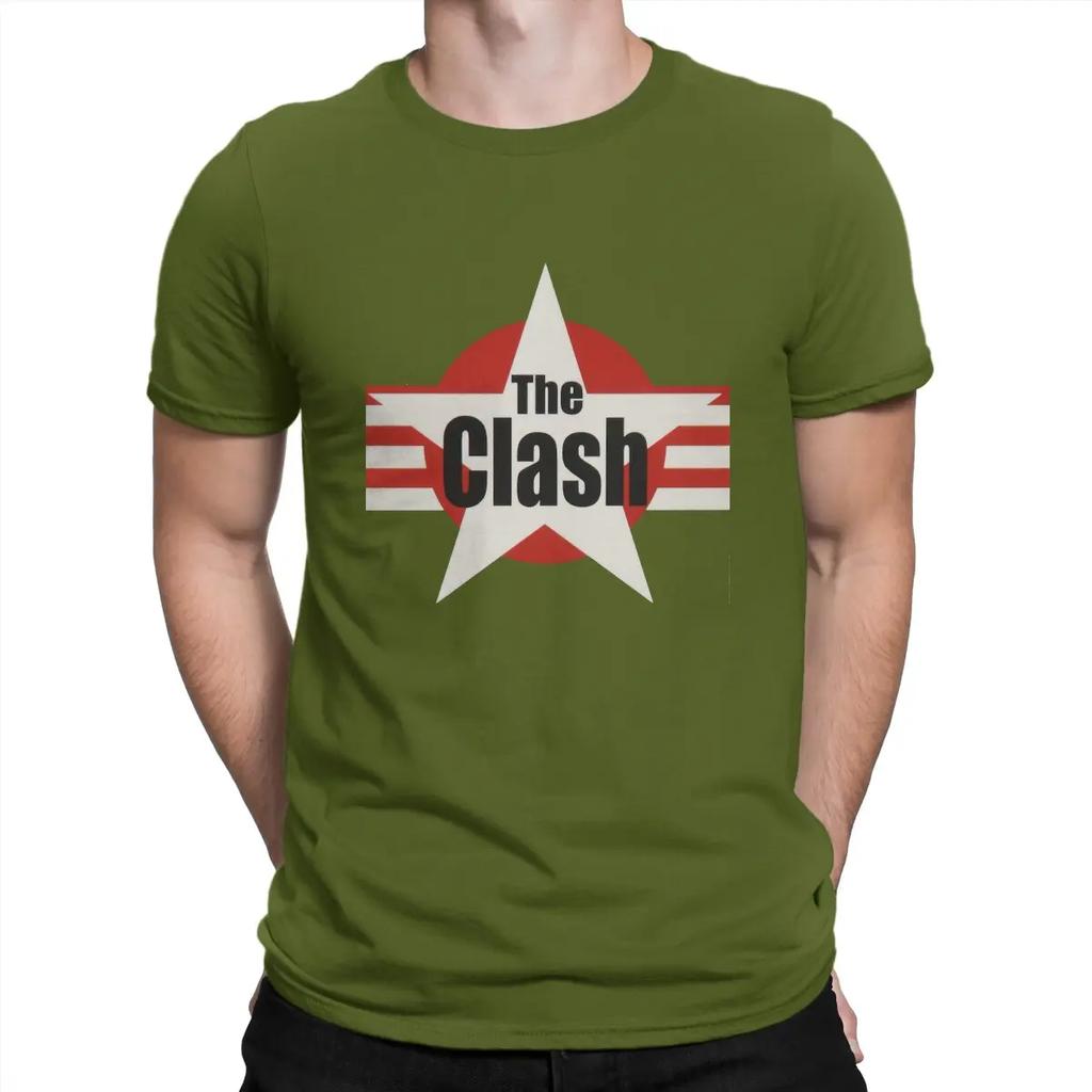 T-The Clashs Newest TShirt for Men Sign Round Neck Pure Cotton T Shirt Personalize Birthday Gifts Streetwear