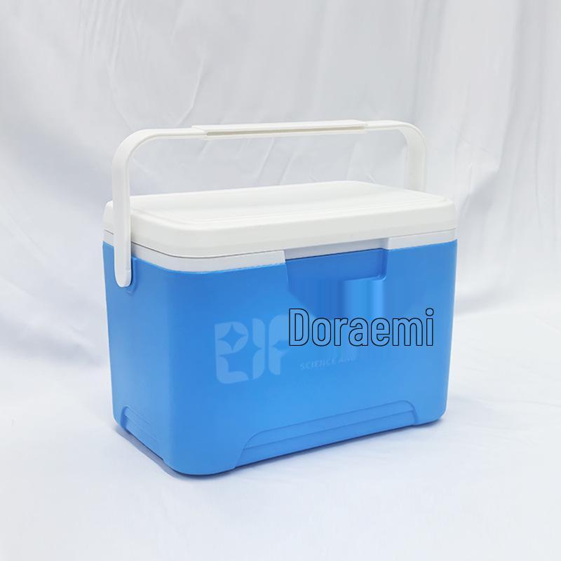 

6L Insulated Outdoor Food Box - Portable Gift Box for Dragon Boat Festival, Takeaway Cold Chain, and Refrigeration. 6L Insulated Box + 5 Ice Packs небесно-голубой