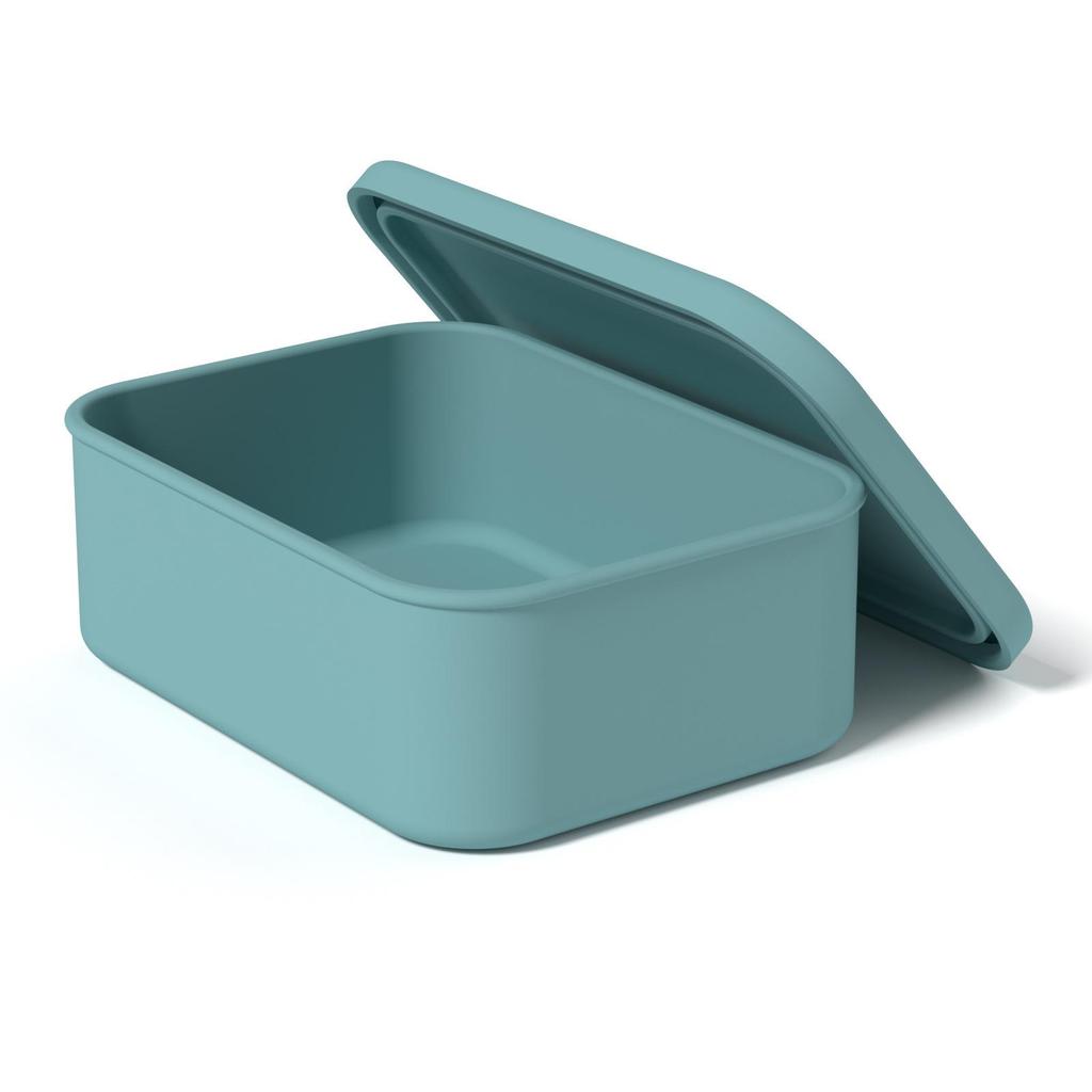 Silicone Ice Cube Tray with Lid: 4-Grid Frozen Soup & Food Storage Box