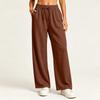 Women's Stylish Casual Loose Fit Straight Leg Pants with Pockets in Color for Everyday Wear