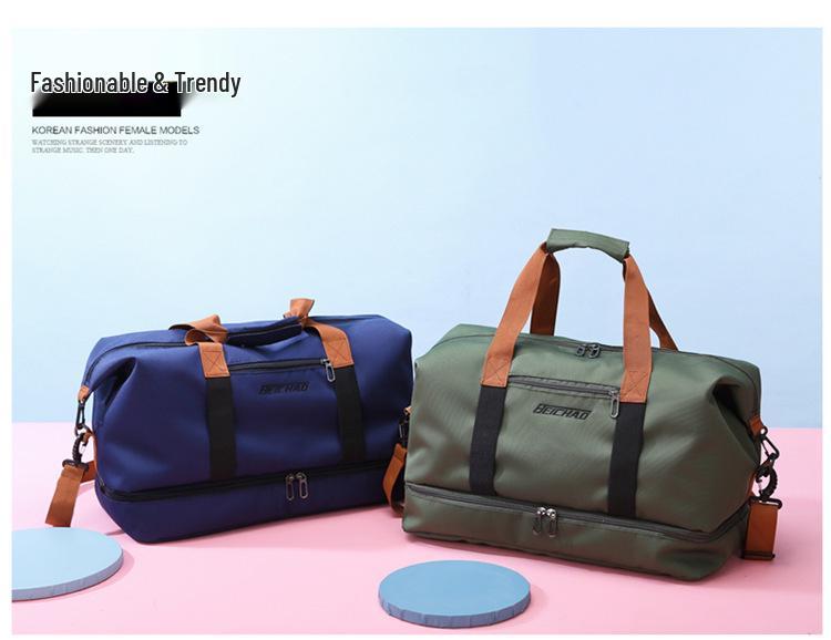 Large Capacity Canvas Travel Bag for Men and Women - Durable, Lightweight Luggage for Short Trips and Sports