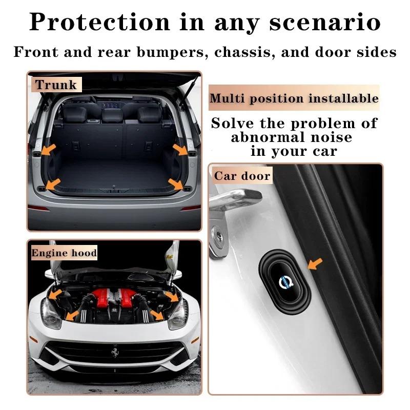 10PCS For Volvo car door shock absorber large silicone cushion anti-collision mute sticker Xc60 Xc90 V40 V60 S60 V50 V90 S80 C40 NA6