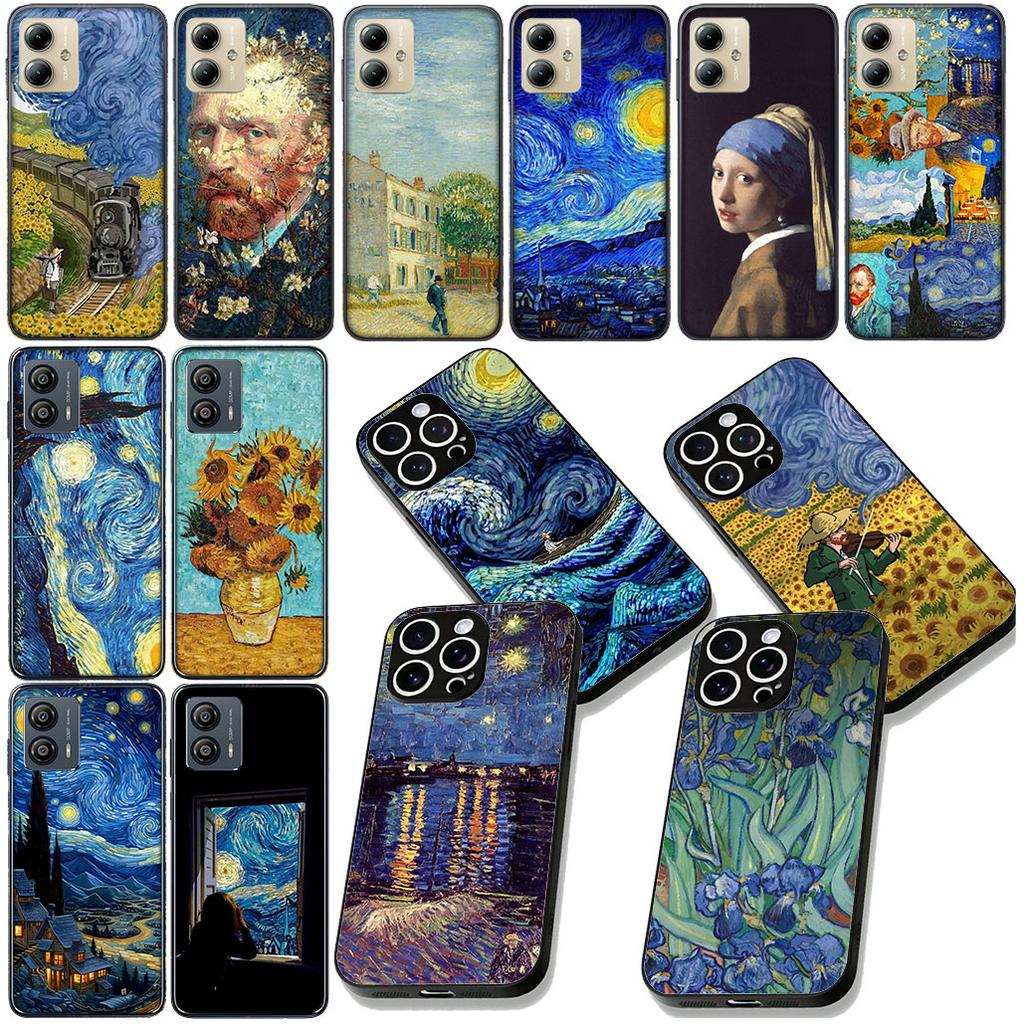 Van Goghs Starry Night Phone Case for Xiaomi Redmi Note 12 11 10 A3 Pro 10A 10C 12C Note12 5G Protective Cover