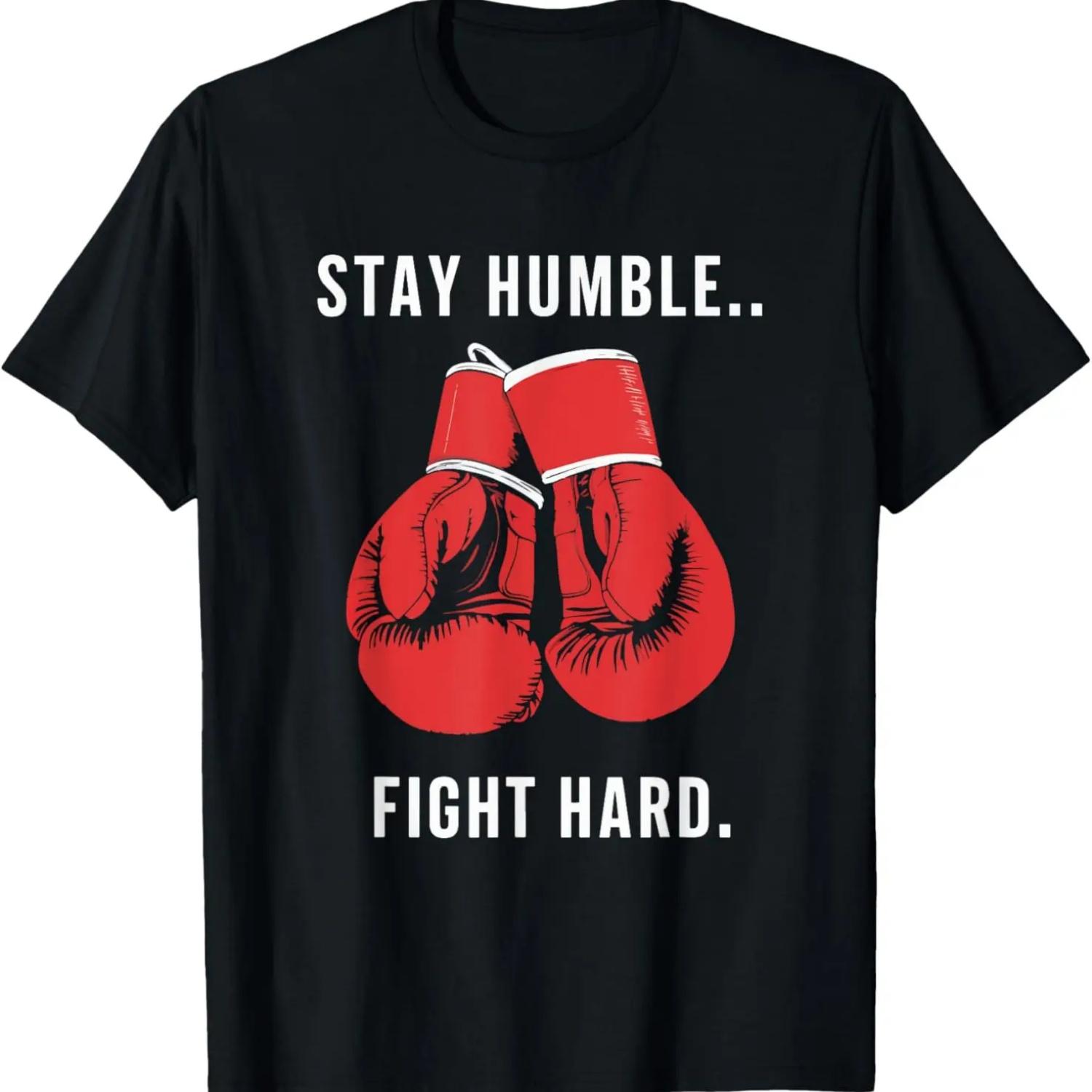 

Stay Humble Boxing Funny Boxer Boxing Lover MMA T-Shirt XXXXXL чорний